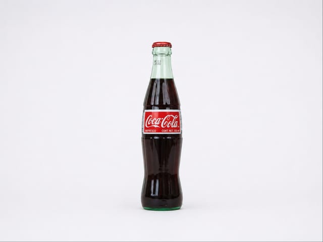 Bottled Coca-Cola.